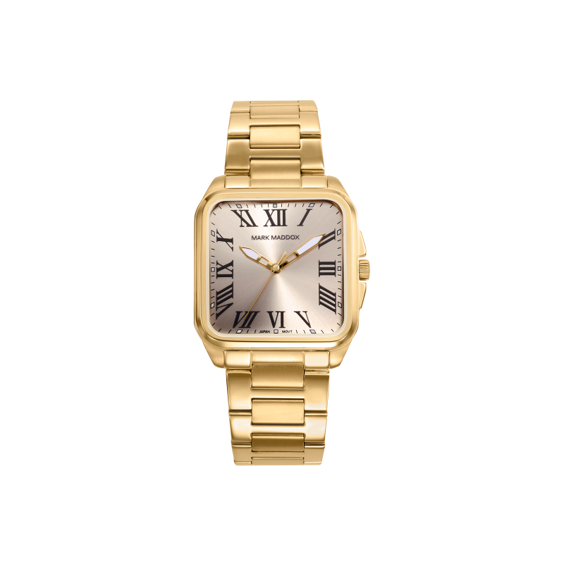 Reloj Mark Maddox Acero Ip Dorado Esfera Dorada HM0153-22