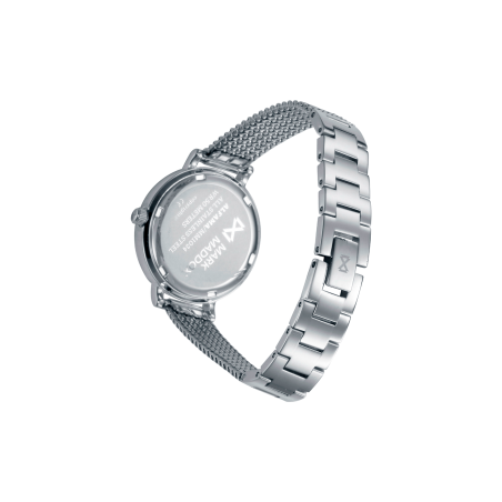Reloj Mark Maddox Acero Malla Milanesa Esfera Blanca MM1034-07