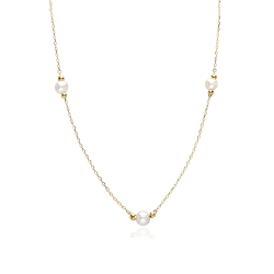 Gargantilla Oro 18k y perlas cultivadas "Carloda"