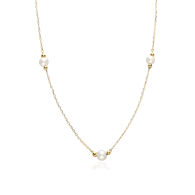 Gargantilla Oro 18k y perlas cultivadas "Carloda"