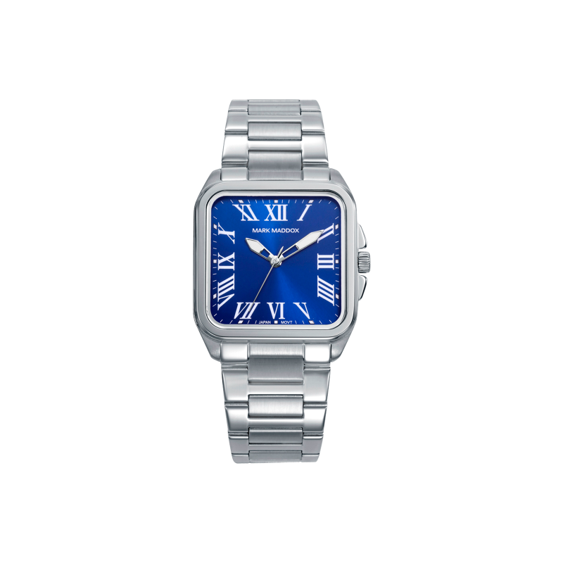 Reloj Mark Maddox Acero Cuadrado Esfera Azul MM0143-32