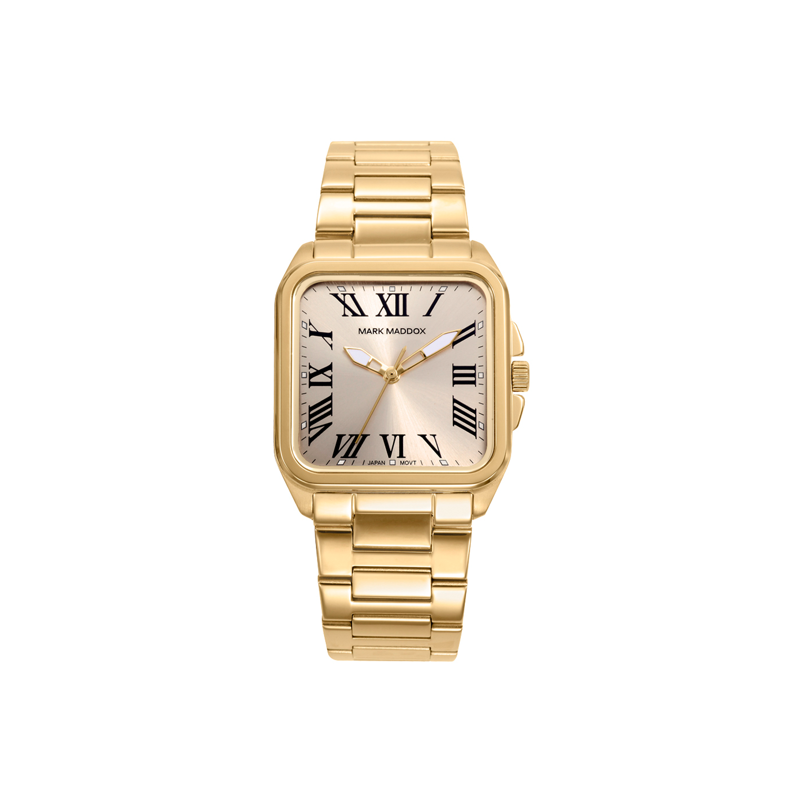 Reloj Mark Maddox Acero Dorado Cuadrado Esfera Dorada MM0143-22