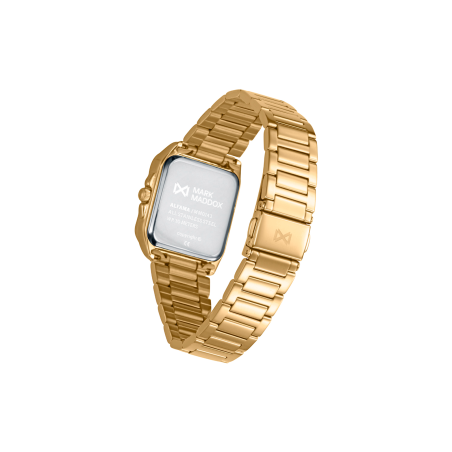 Reloj Mark Maddox Acero Dorado Cuadrado Esfera Dorada MM0143-22