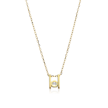 Gargantilla Oro 18k y circonitas "Leilar"