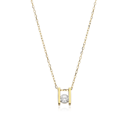 Gargantilla Oro 18k y circonitas "Leila"