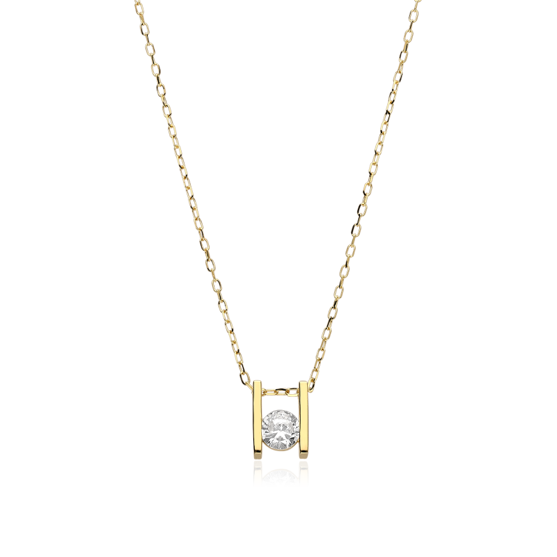 Gargantilla Oro 18k y circonitas "Leila"