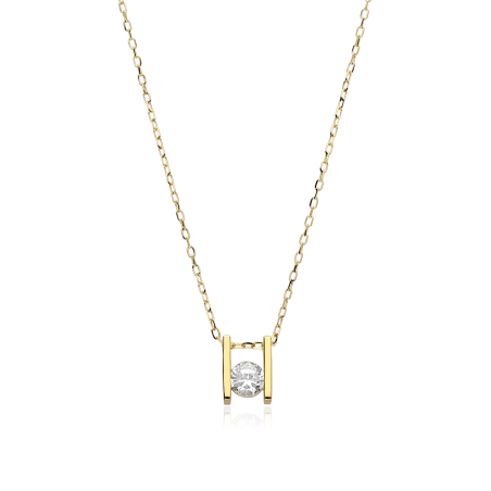 Gargantilla Oro 18k y circonitas "Leila"