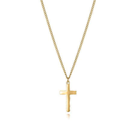 Collar Viceroy Acero Dorado Colgante Cruz 14342C01012