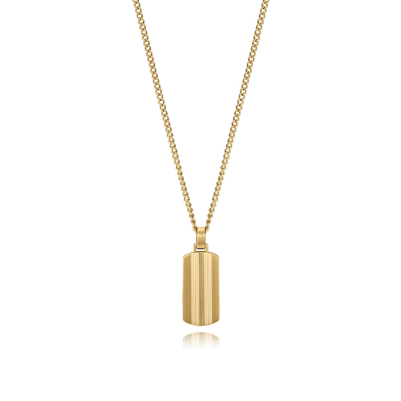 Collar Viceroy Acero Dorado Colgante Placa 14343C01012