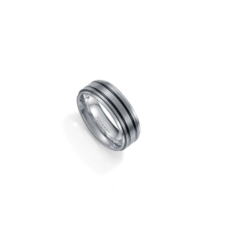 Anillo Viceroy Acero Negro Y Gris 14328A02