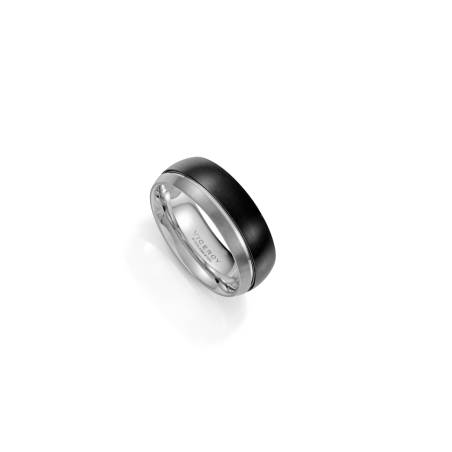 Anillo Viceroy Acero Negro Y Gris 14327A02