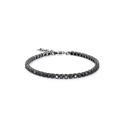 Pulsera Viceroy Plata De Ley Ip Gris Circonitas Negras 13253P100-35