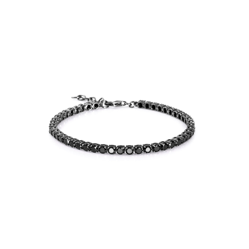 Pulsera Viceroy Plata De Ley Ip Gris Circonitas Negras 13253P100-35