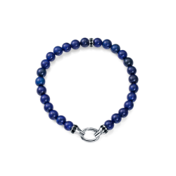 Pulsera Viceroy Plata Baño Rodio Y Piedras Naturales Azul 13256P000-43