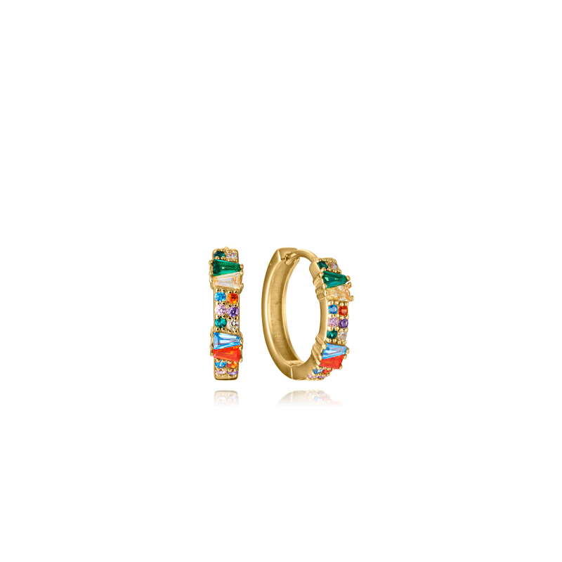 Pendientes Viceroy Baño Oro Aro Y Circonitas 15130E100-39