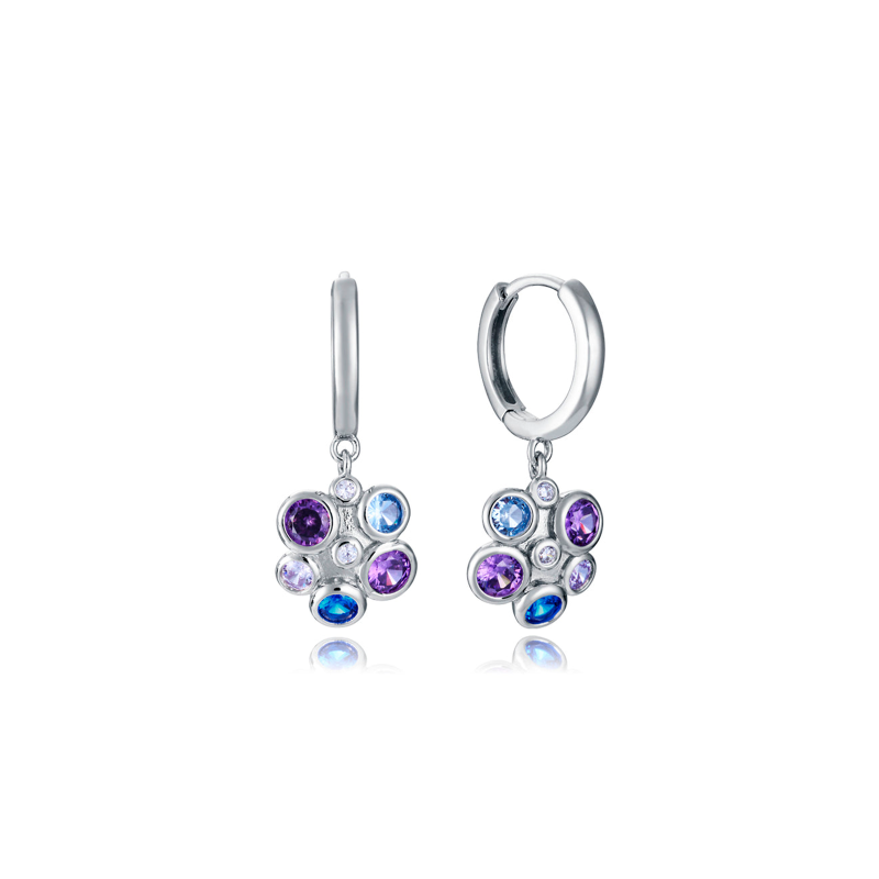 Pendientes Viceroy Plata Aro Y Colgantes Flor 2342E000-39