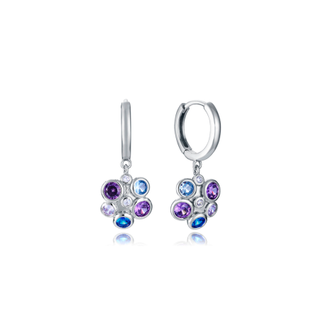 Pendientes Viceroy Plata Aro Y Colgantes Flor 2342E000-39