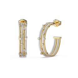 Pendientes Guess Kalybe Acero Aro Abierto Bicolor JUBE05386JWYGRHT-U