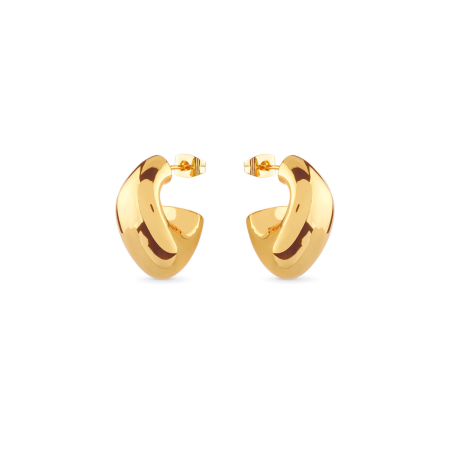 Pendientes Guess Berbera Acero Baño Oro Aro Abierto JUBE05343JWYGT-U