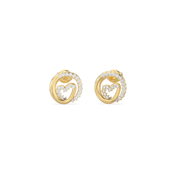 Pendientes Guess Iconique Acero Baño Oro Corazón JUBE05528JWYGT-U