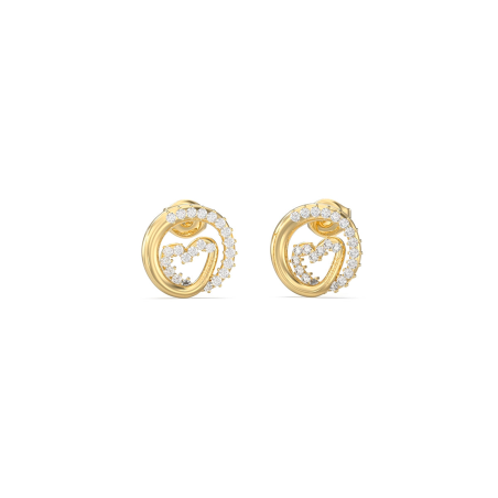 Pendientes Guess Iconique Acero Baño Oro Corazón JUBE05528JWYGT-U