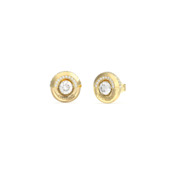Pendientes Guess Majorelle Acero Baño Oro Y Circonitas JUBE05380JWYGT-U