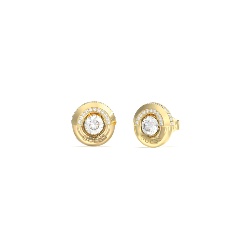 Pendientes Guess Majorelle Acero Baño Oro Y Circonitas JUBE05380JWYGT-U