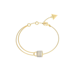 Pulsera Guess My Secret Acero Dorado Candado JUBB05418JWYGS