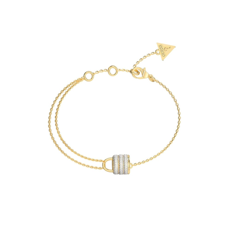 Pulsera Guess My Secret Acero Dorado Candado JUBB05418JWYGS