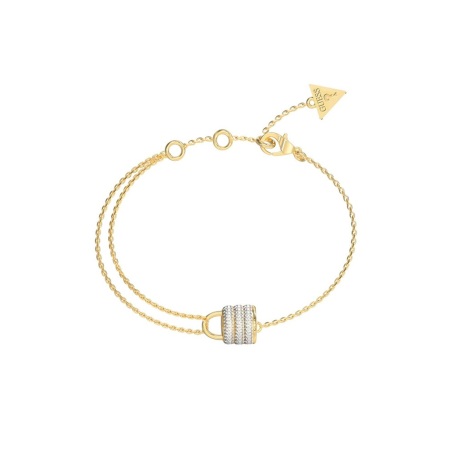Pulsera Guess My Secret Acero Dorado Candado JUBB05418JWYGS
