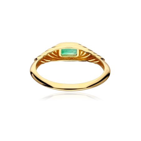 Anillo Oro 18k y esmeralda "Frisone" Anillo Oro 18k y esmeralda "Frisone"