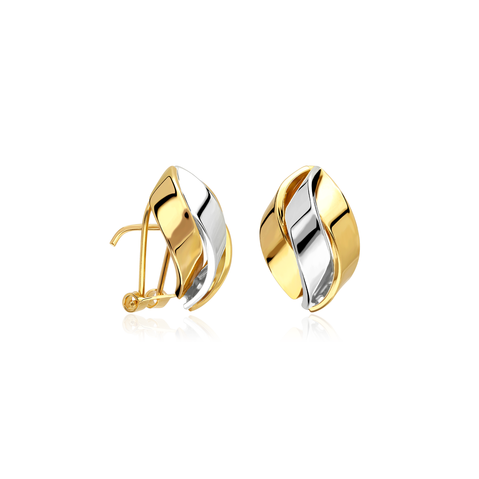 Orecchini Pendenti Albero Della Vita In Oro 18k Bicolore – Gioiello Raffinato 8mm Con Cerco Calado, Regalo Perfetto Per Donna - 4