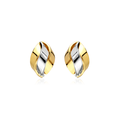Pendientes Oro 18k bicolor "Eliana"