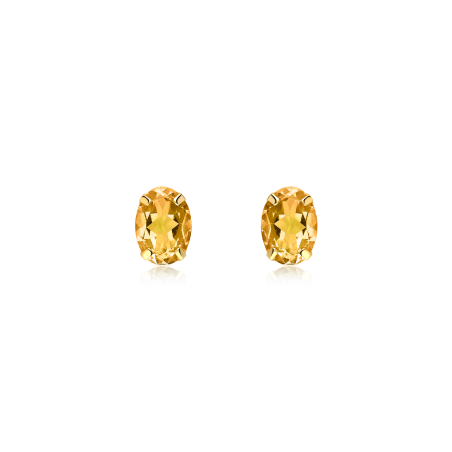 Pendientes Oro 18k y Citrino "Candy"