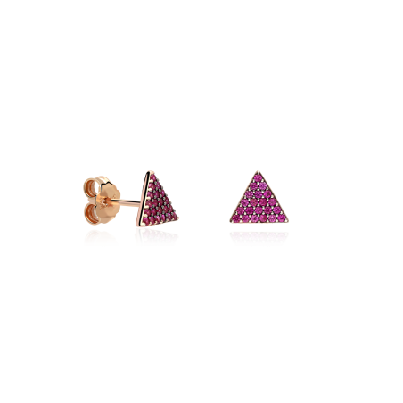 Pendientes Plata primera ley y circonitas "Emphasis"