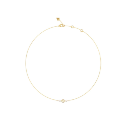 Collar Guess Acero Baño Oro Tiny Pearly JUBN05519JWYGT-U