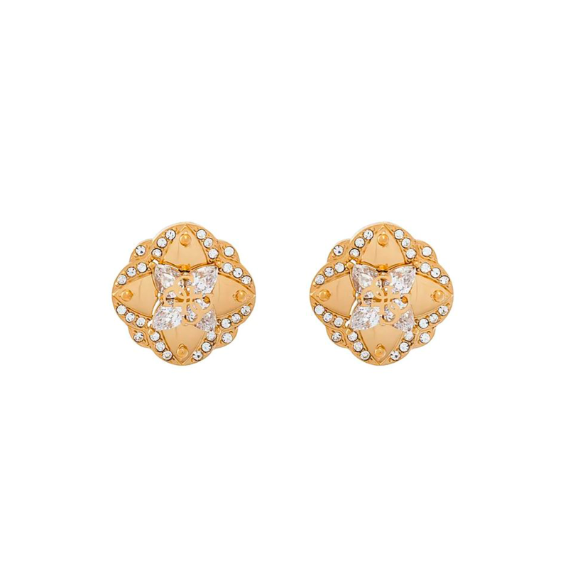 Pendientes Guess Acero Dorado Flor Wild Flower JUBE05504JWYGT-U
