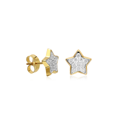 Pendientes Oro 18k y circonitas "Antares"
