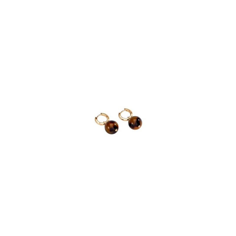 Pendientes Agatha Paris Baño Oro Y Bola Royal 2370350-173-TU