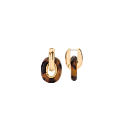 Pendientes Agatha Paris Doble Aro Baño Oro 2380754-173-TU