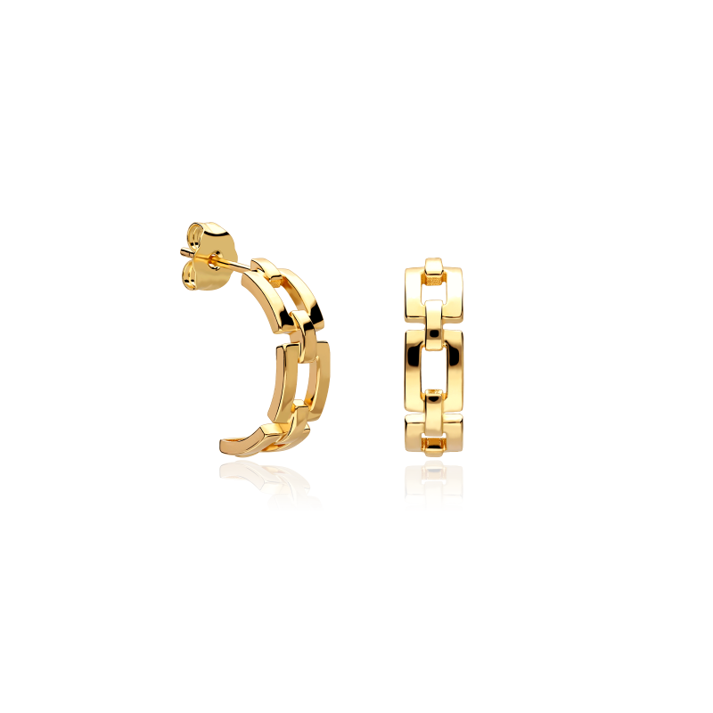 Pendientes Oro 18k "Tresla"