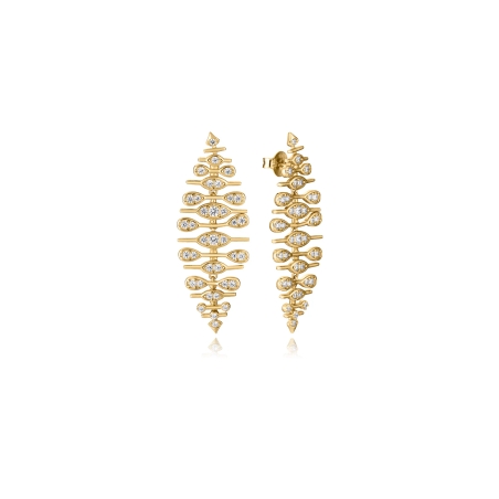 Pendientes Viceroy Baño Oro Circonitas 2355E100-30