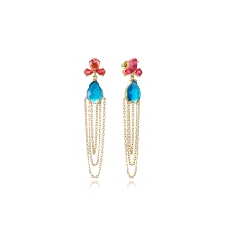 Pendientes Viceroy Cristales Y Cadenas Colgantes 14322E01012