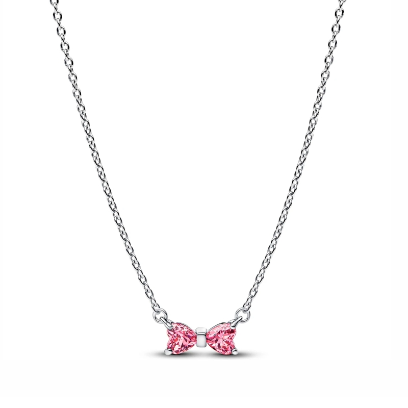 Collar Pandora Lazo rosa 394235C01-45 Collar Pandora Lazo rosa 394235C01-45
