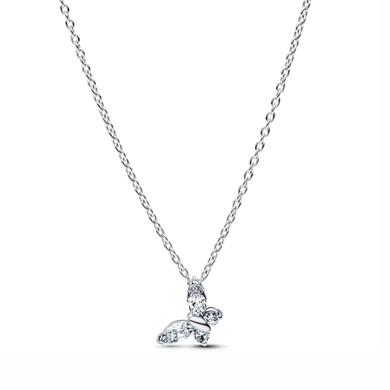 Collar Pandora mariposa y circonitas 394266C01-45