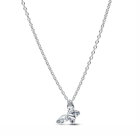 Collar Pandora mariposa y circonitas 394266C01-45