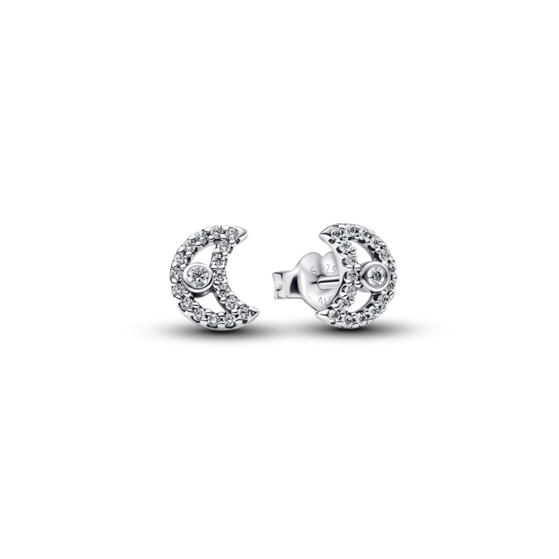 Pendientes Pandora Luna y circonitas 294257c01