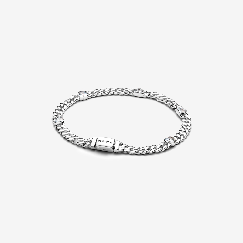 Pulsera Pandora Timeless Cadena Cubana Corazón 594226C01