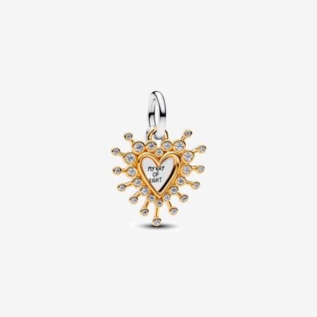 Charm Pandora Doble Colgante Corazón Circonitas 764141C01
