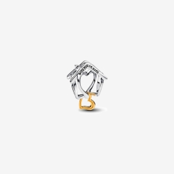 Charm Pandora Bicolor Casa Y Corazón 764145C00